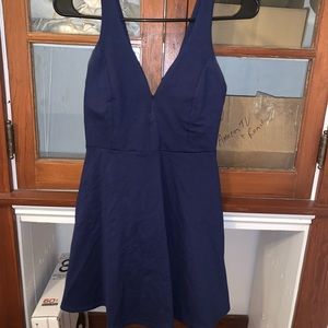 small lulus homecoming dress - navy blue